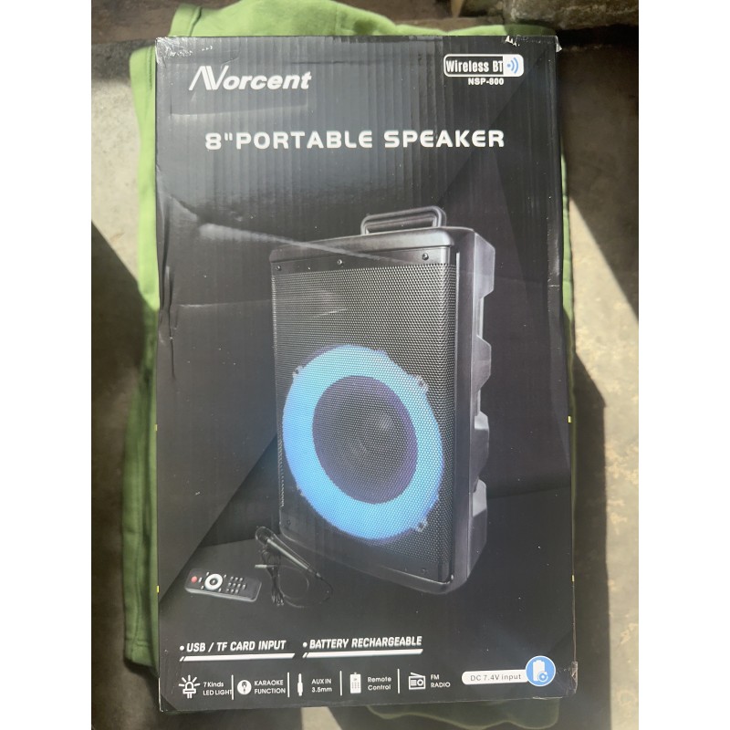 NORCENT 8INCH PORTABLE SPEAKER